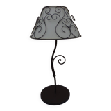 Lamp base and its wrought iron shade
