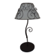 Lamp base and its wrought iron shade