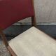 Lot de 2 chaises vintage bois et simili cuir