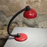Red designer desk lamp for Hustadt, by Klaus Hempel. 1970s