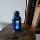 Navy blue metal candle lantern