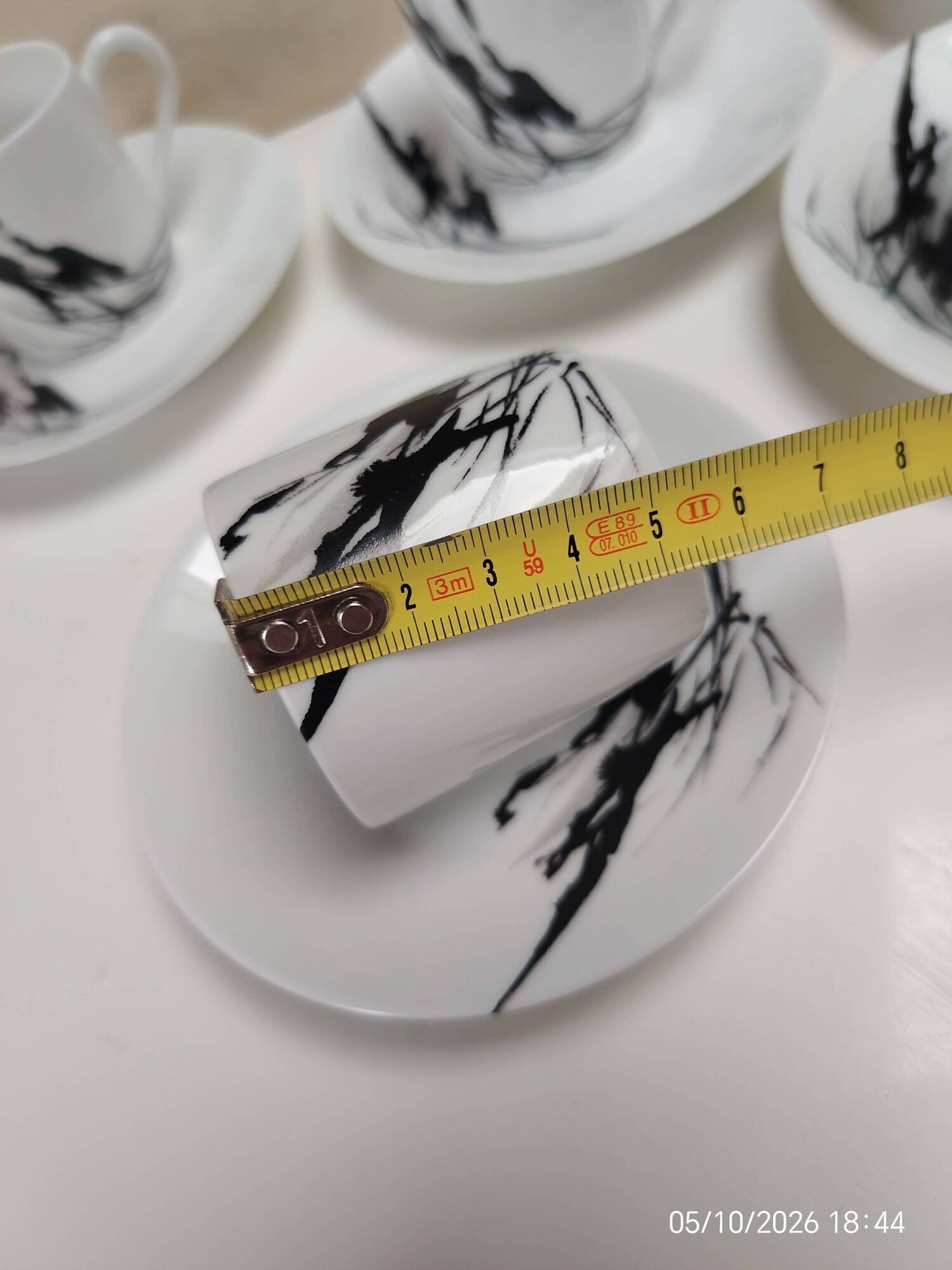 Vintage coffee service by Pierre Cardin in Limoges porcelain – 5 cups –