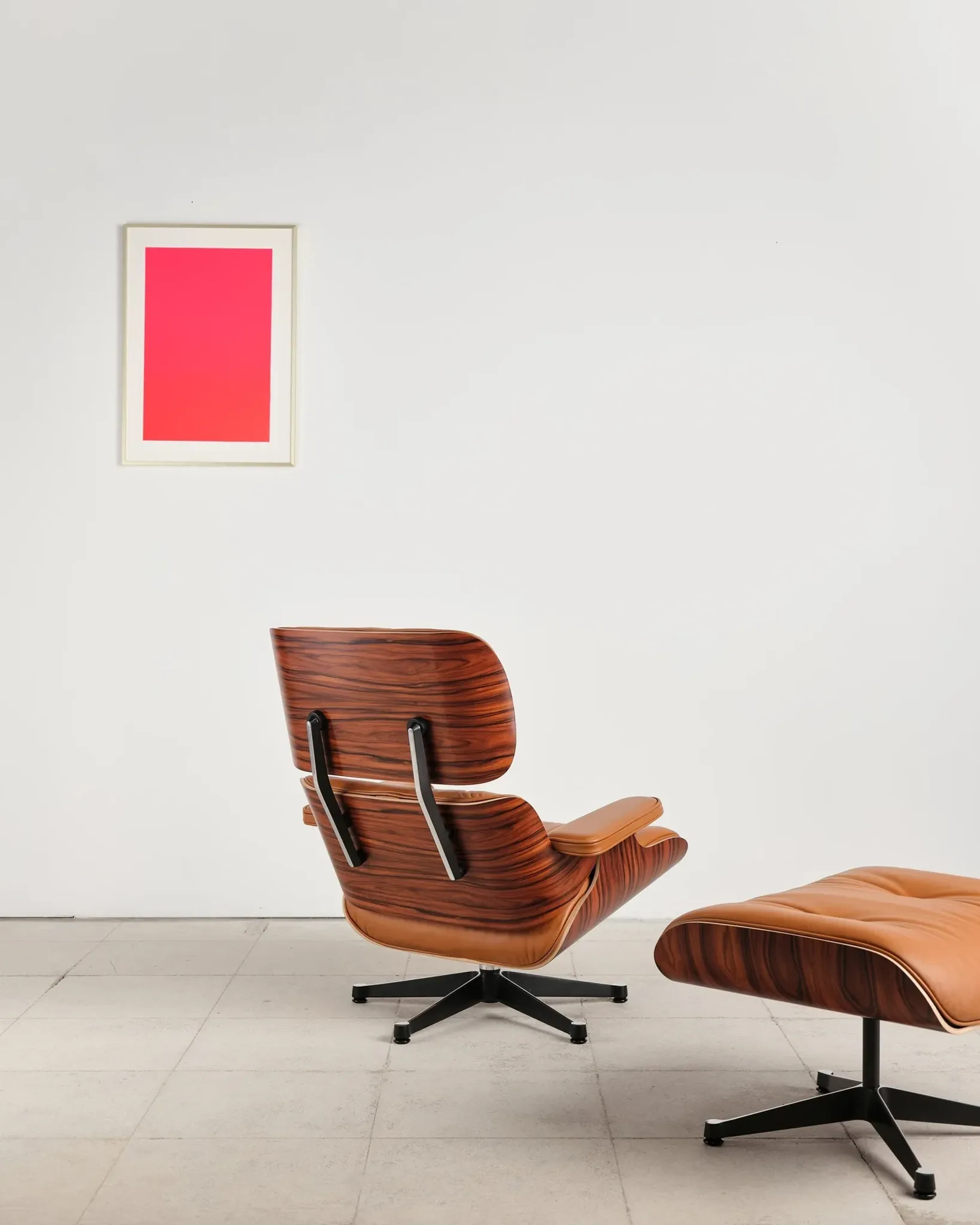 Lounge Chair and ottoman in rosewood by Charles & Ray Eames, Vitra