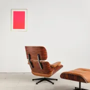 Lounge Chair and ottoman in rosewood by Charles & Ray Eames, Vitra