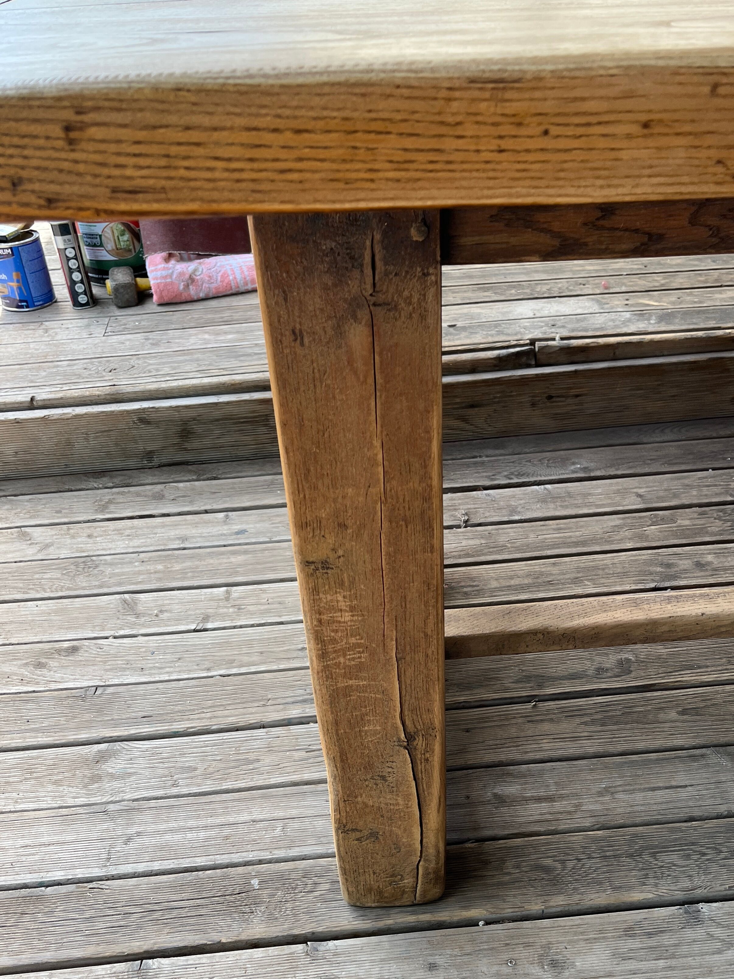 Old farmhouse table