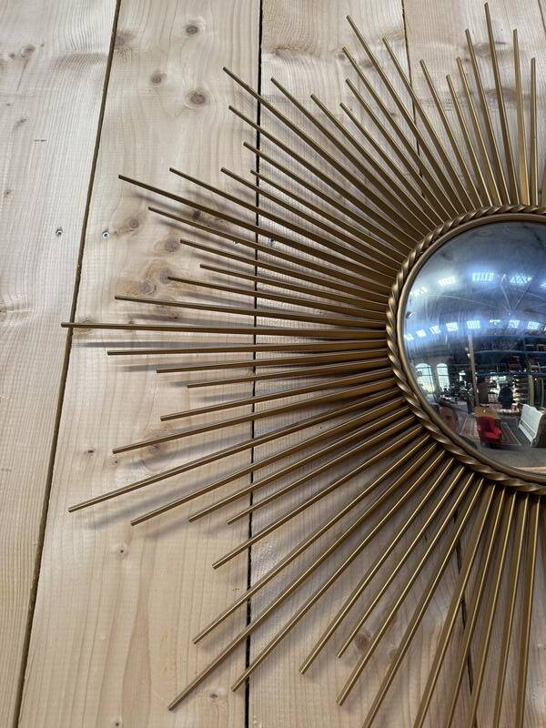 Miroir de sorcière bombé signe Chaty Vallauris