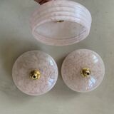 Pink Clichy glass pendant lamp