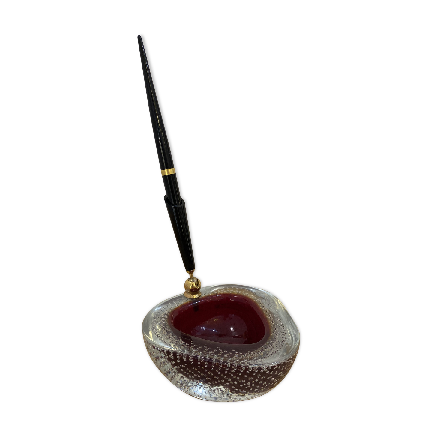 Ashtray and pen holder in Murano glass