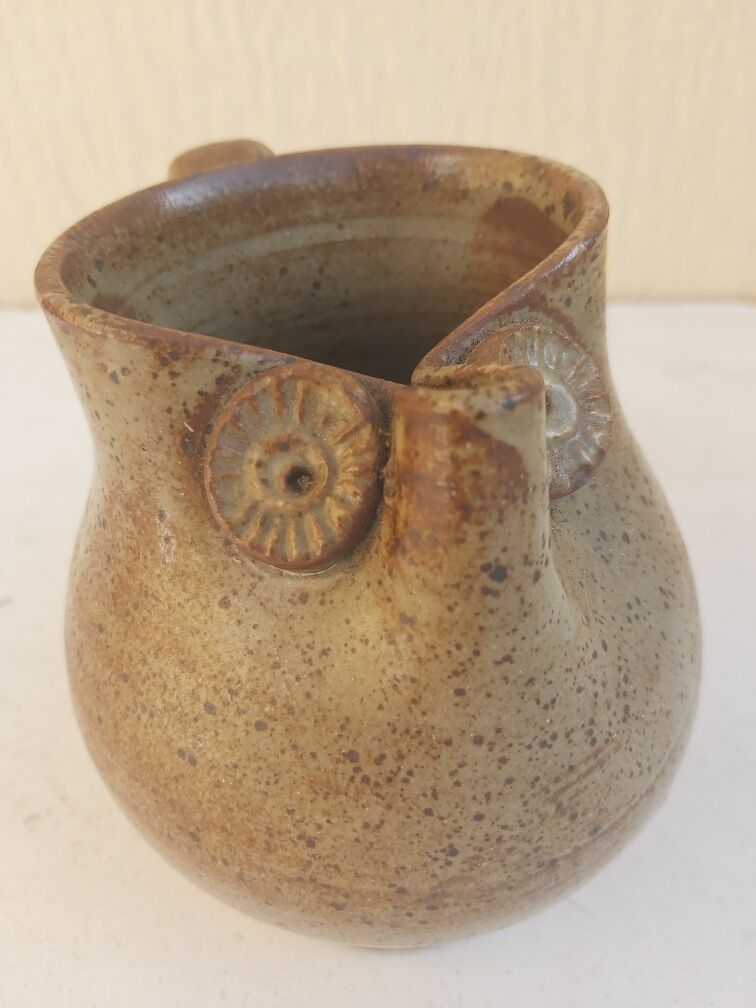 Pitcher zoomorphic sandstone vintage owl