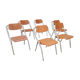 Mauser folding chairs by Erich Schelling midcentury design