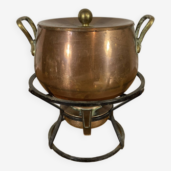 Copper fondue set