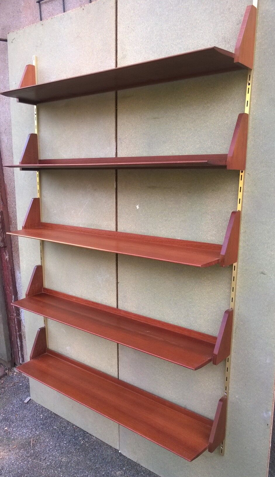 Adjustable shelf in teak, model WK 192, by Dieter Reinhold for WK MÖBEL