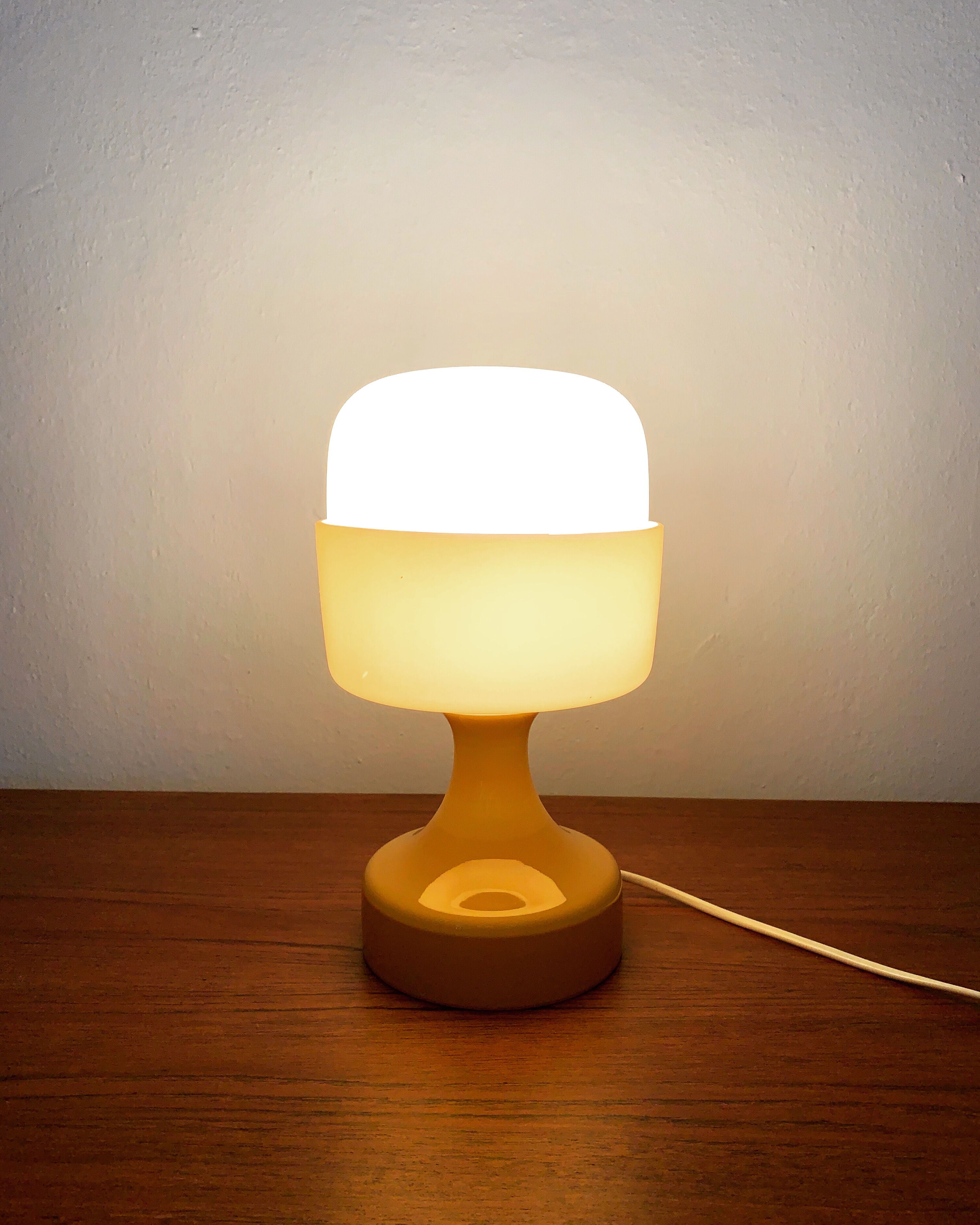Mid-Century Modern glass table lamp