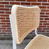 Set of 4 Cesca b32 model chairs in white