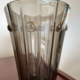 Art Deco amber glass vase