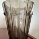 Art Deco amber glass vase