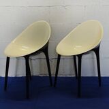 2 Starck chairs for Kartell, "super impossible" model
