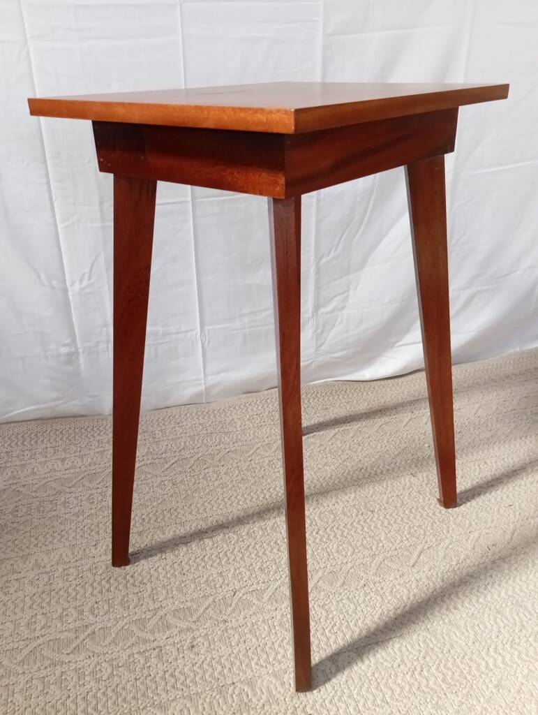 Small table with compass legs from the 50s