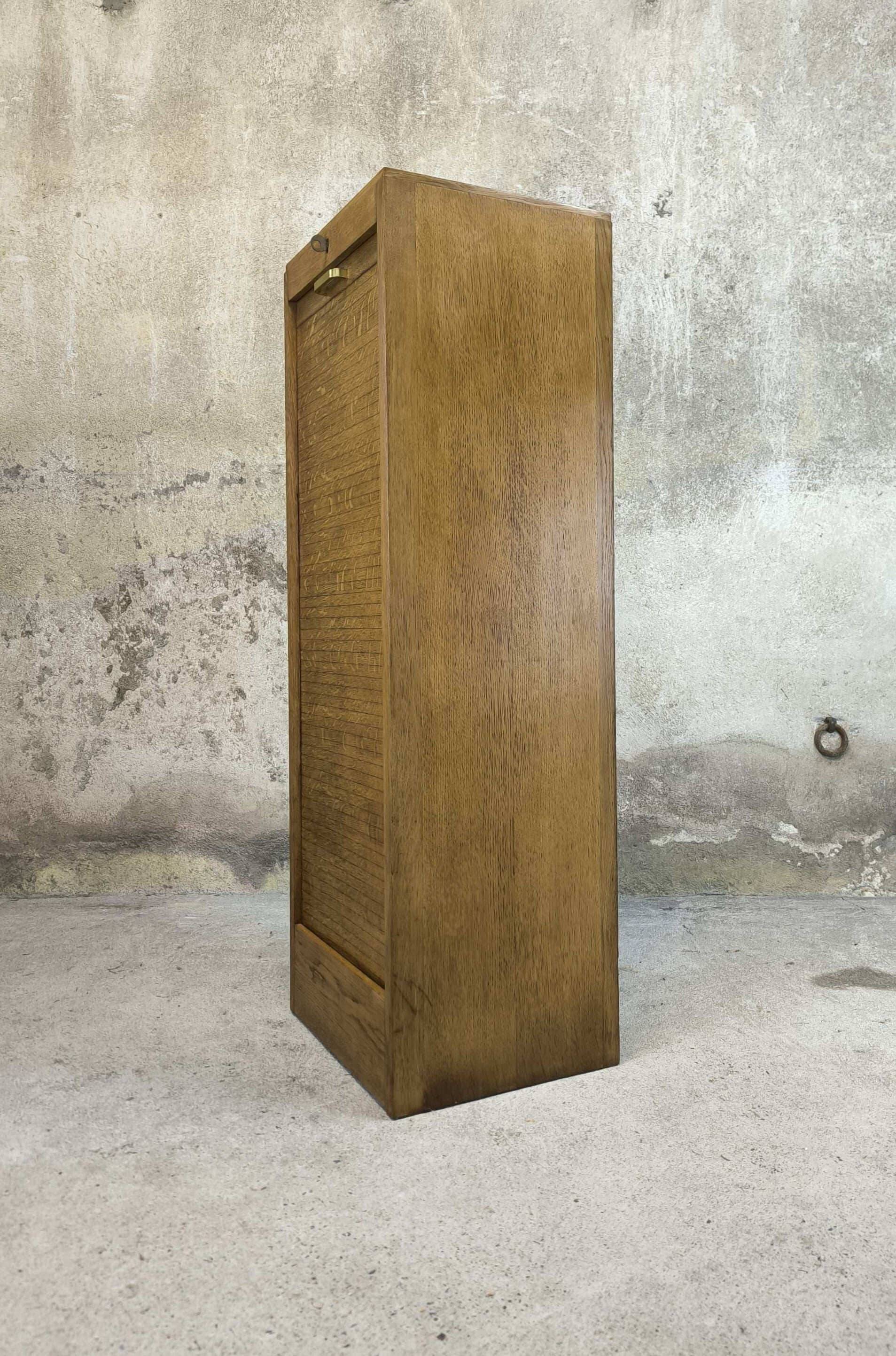 Vintage wooden curtain cabinet