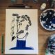 Original acrylic painting on paper - 30x41cm