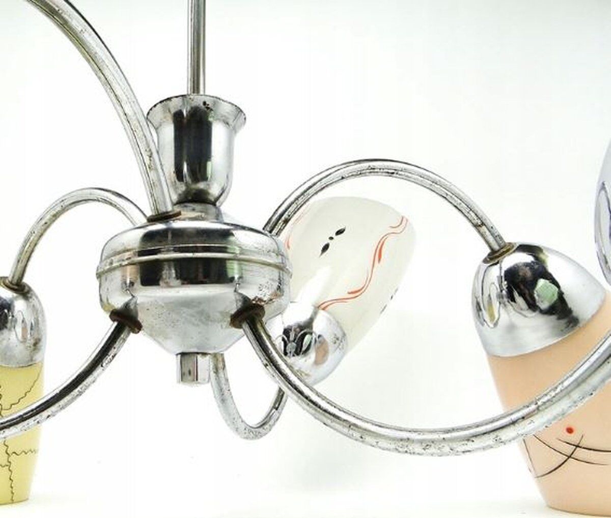 Mid-century chandelier from Polam, Poland, 1960s