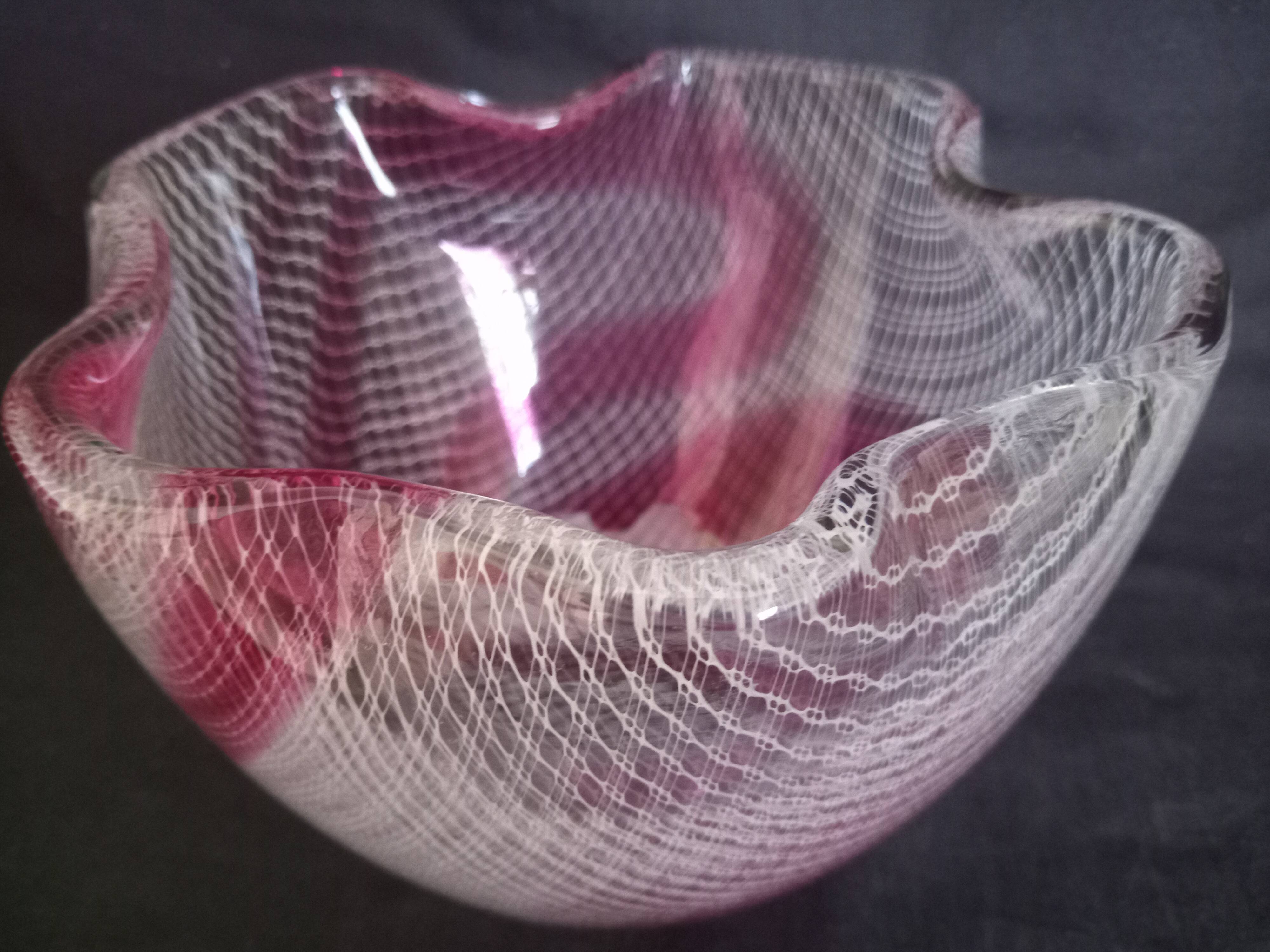 Glass vase with filigree motifs A. D. Copier, Leerdam, Netherlands