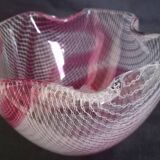 A. D. Copier, Leerdam, Netherlands - Glass vase filigree patterns