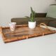 Vintage serving dish in bamboo and rattan Diamond Head Hawaii Tiki 60's
