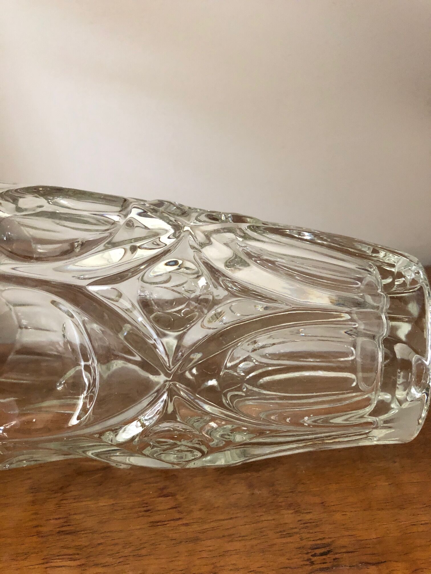 Vase moulded glass 70s