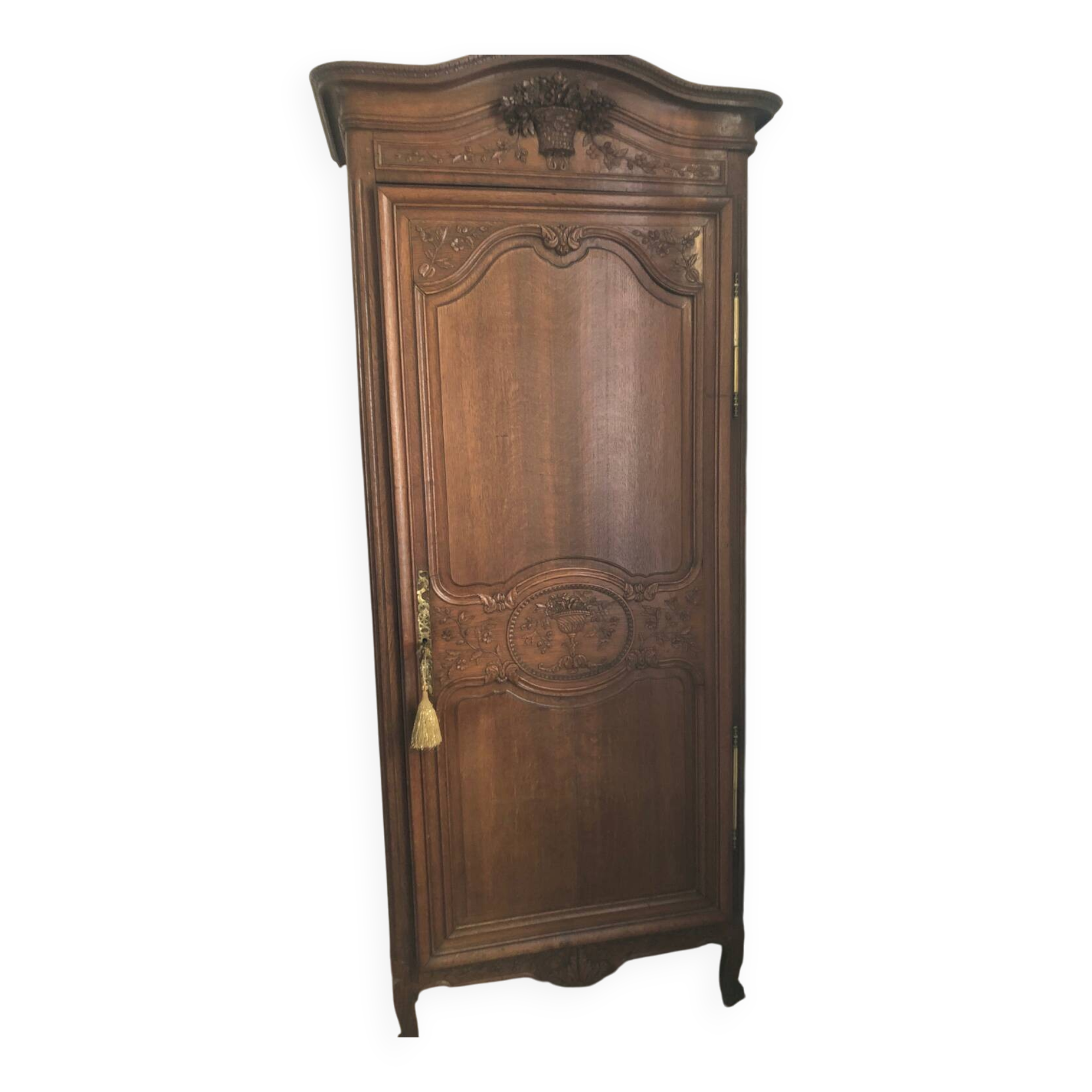 Antique solid wood wardrobe