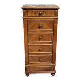 Louis XVI style walnut nightstand or bedside table circa 1850