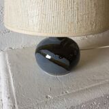 Blue ceramic lamp, circa 1980.