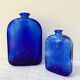 Cobalt blue glass apothecary bottle