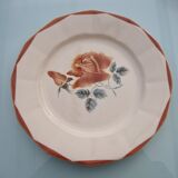 Set 6 flat plates Digoin Sarreguemines