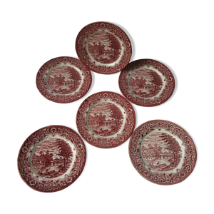 lot de 6 assiettes à