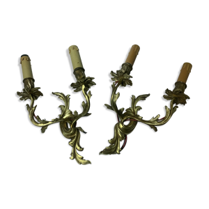 Paire d’appliques en - bronze
