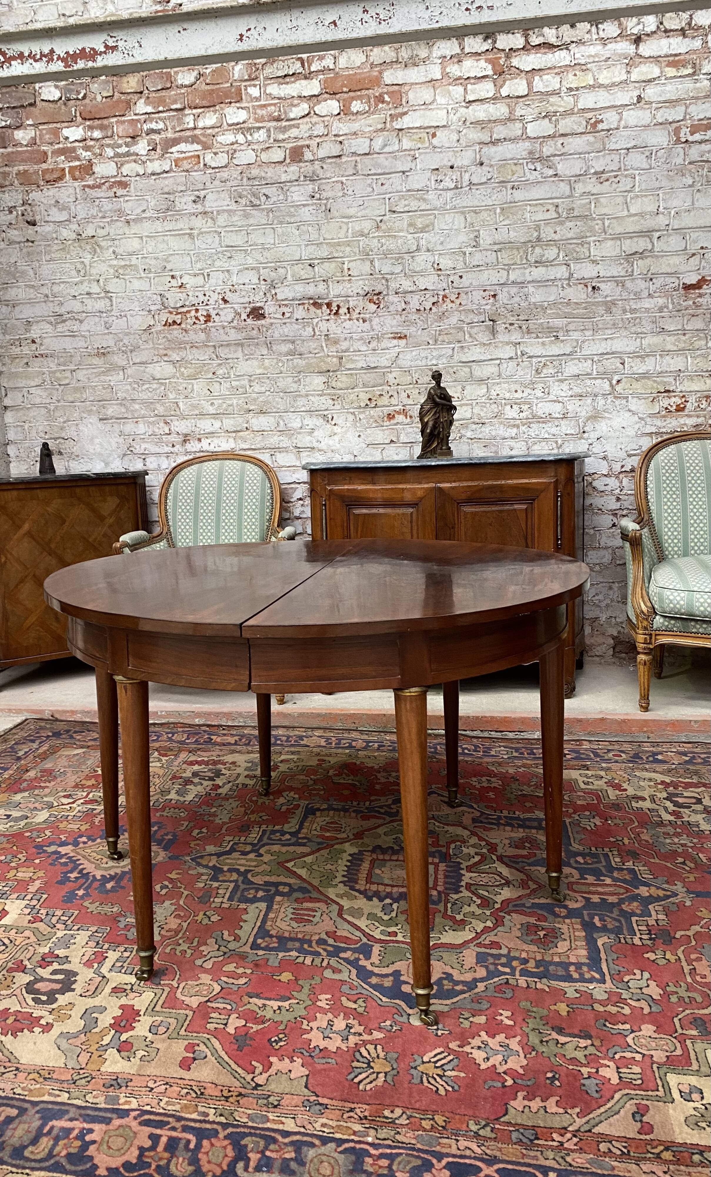 Mahogany Dining Room Table Period Louis XVI XVIII Eme Century