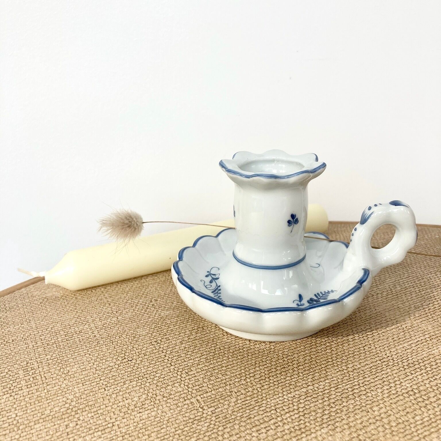Limoges porcelain candle holder