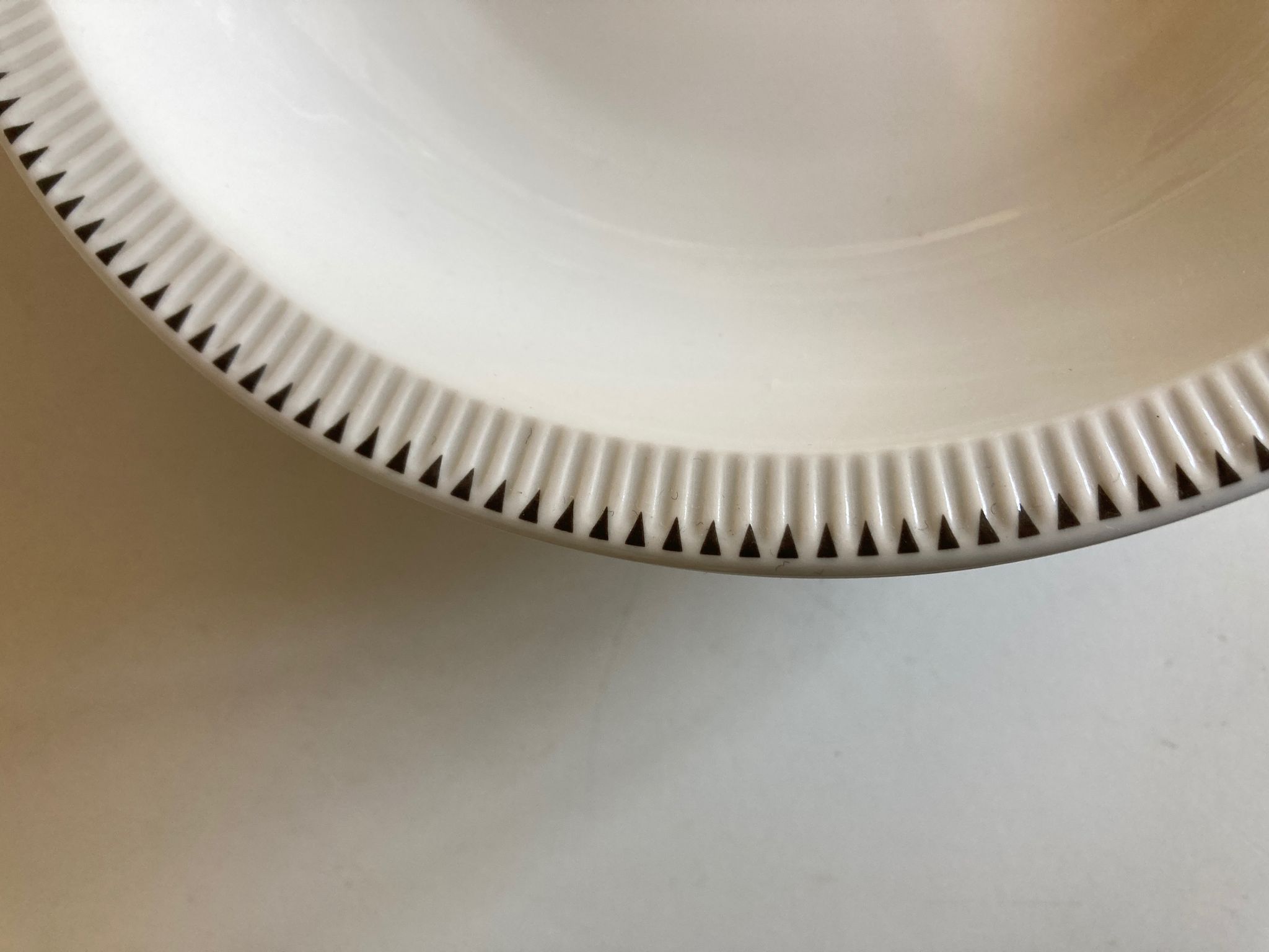Set of 6 plates cap mid century neo classic Scandinavian 1960