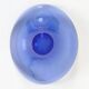 Handcrafted blue glass fruit bowl by Per Lütken for Holmegaard, 1950s