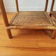 Pair of bedside tables in rattan and wicker - circa 1970