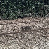 Folding wrought iron bed 1900