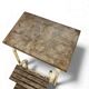 Vintage folding stool/kitchen step stool/ladder