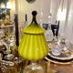 Empoli opaline glass candy box 1960