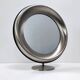 Miroir de courtoisie rond en laiton anodisé, attribution à Sergio Mazza, Italie
