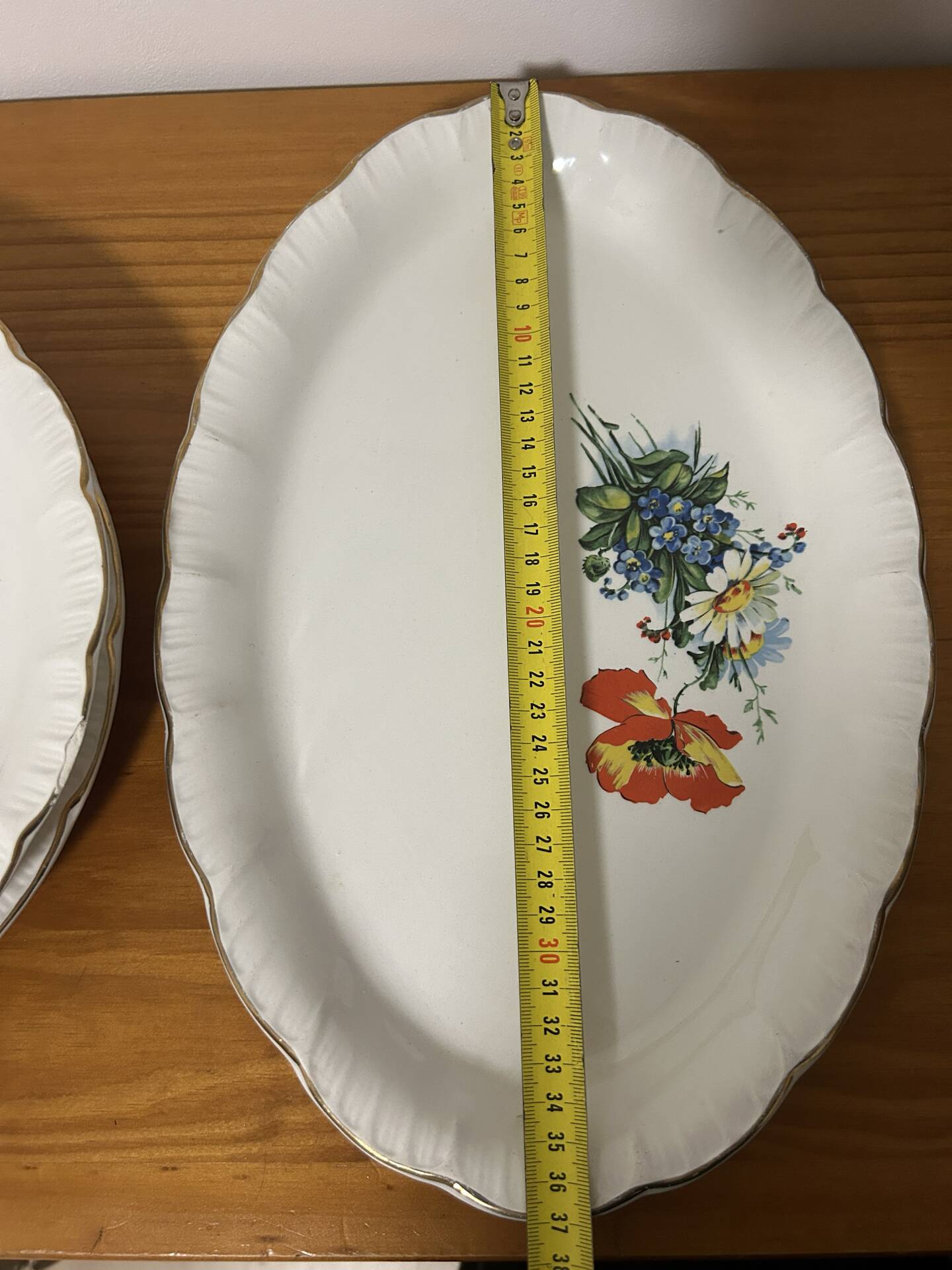 Set of 3 Serving Dishes Digoin & Sarreguemines - RENAUD Model