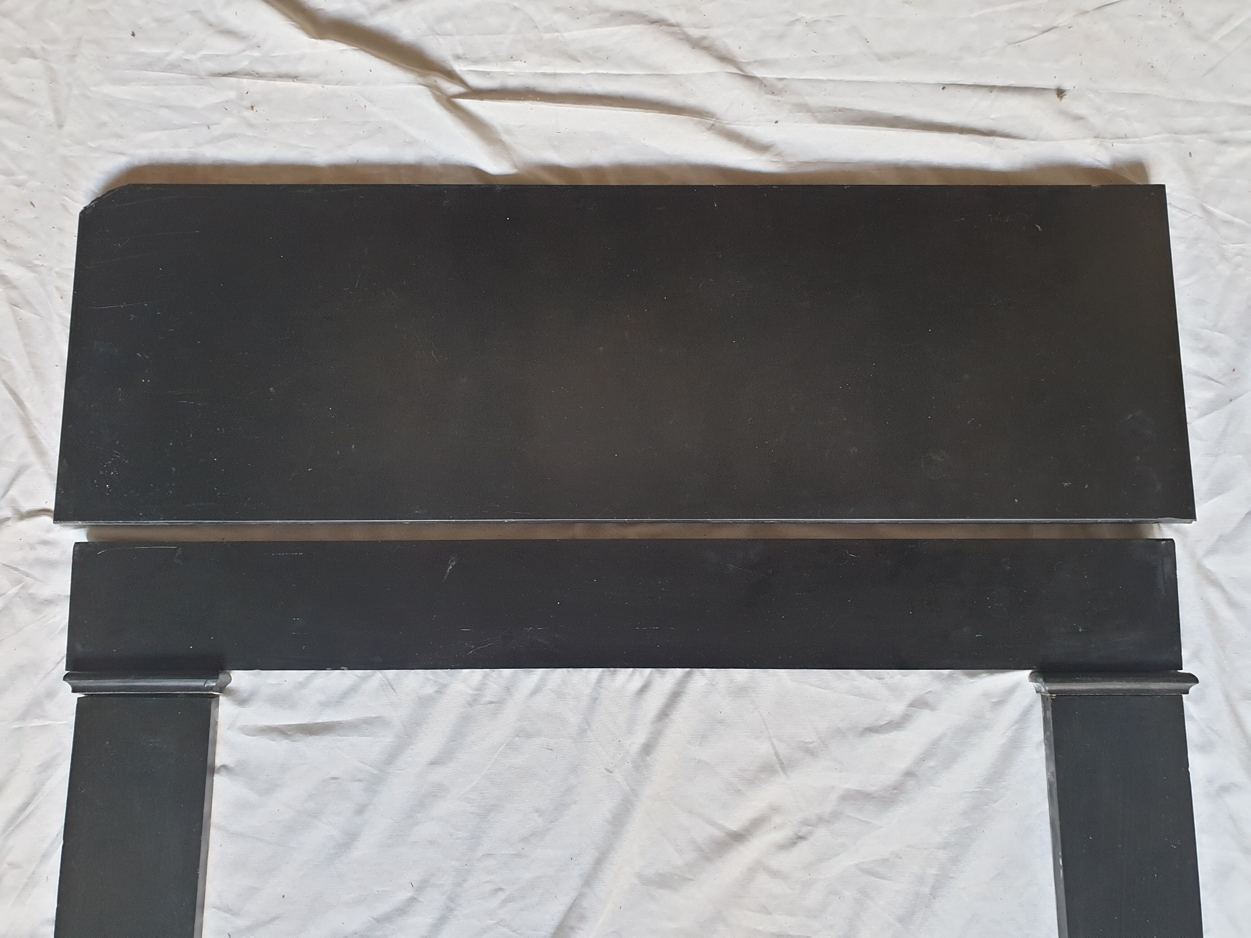 Black marble fireplace 1850