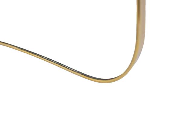 Miroir serti d’une baguette en laiton doré. Années 1970.