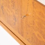 Mid-Century Modern Sideboard, Wood and Travertine, 1970s