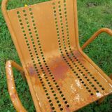 Openwork metal garden furniture
